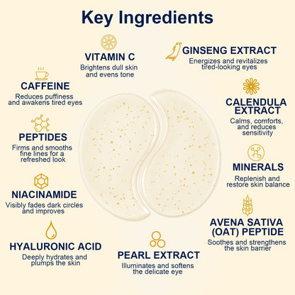 Lunara & Solara Hydrogel Eye Patches with Two Bonus Eye Serums