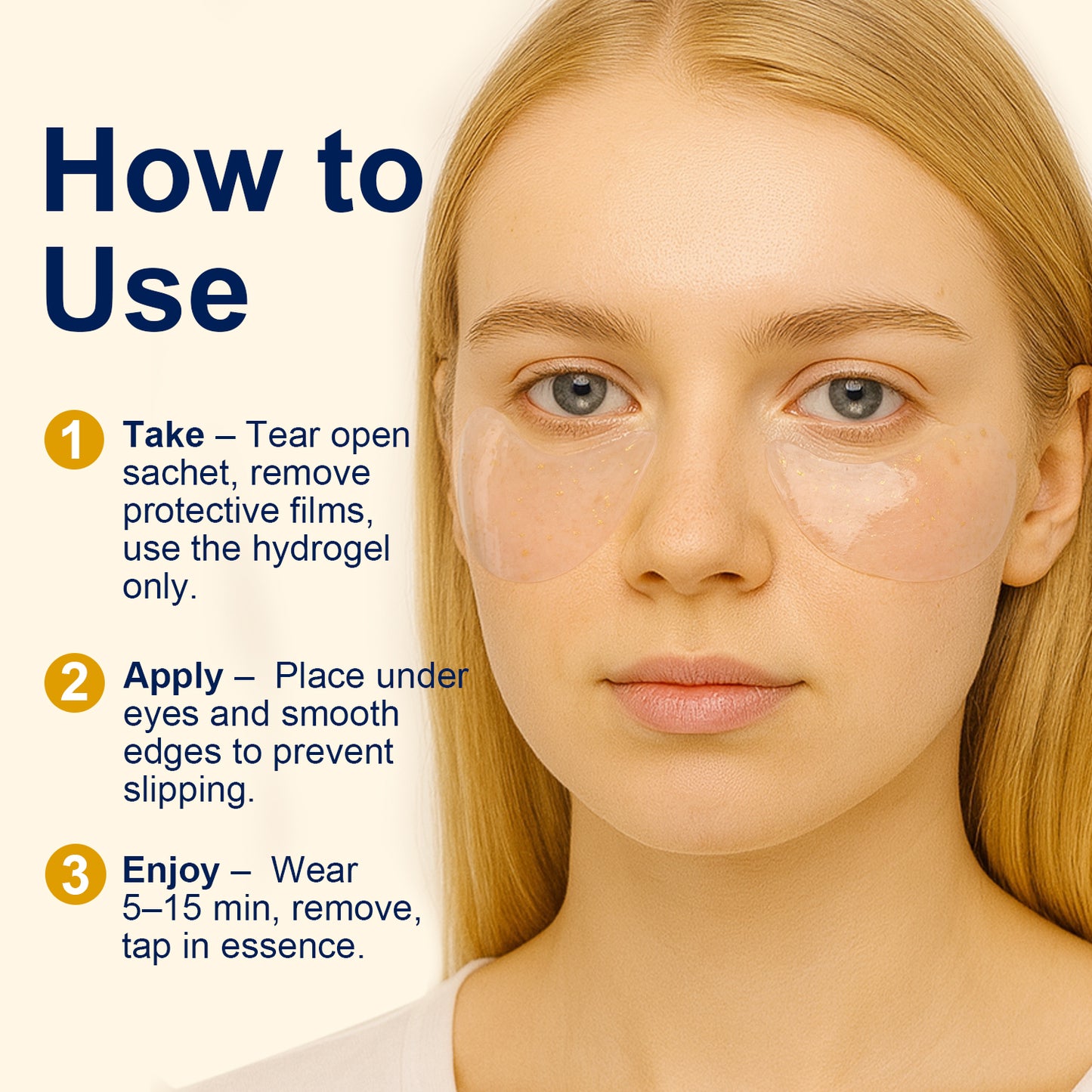 Lunara & Solara Hydrogel Eye Patches with Two Bonus Eye Serums