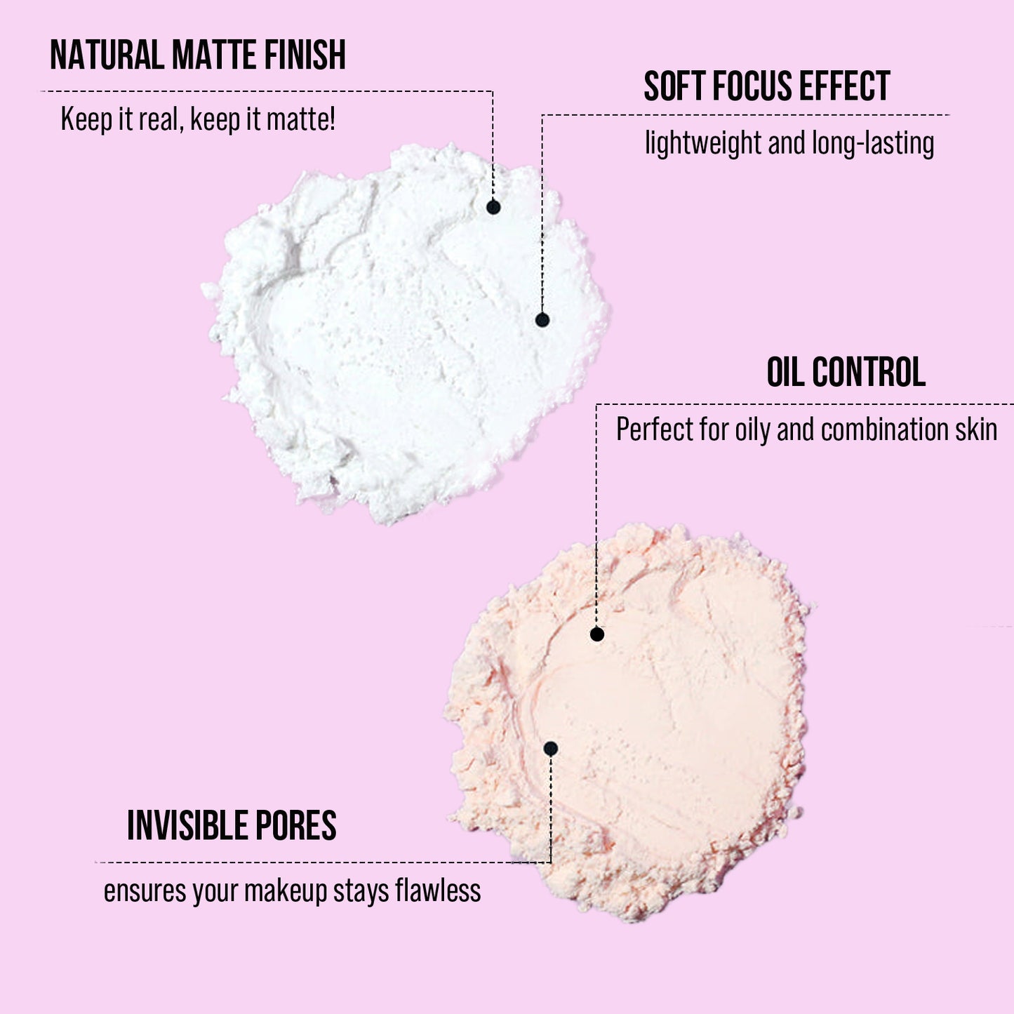 Stay Put & Ur Hooked Setting Powder loose powder for oily skin