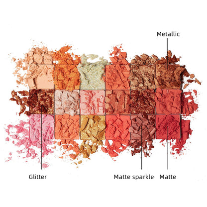 18 Colors Peach Please Eyeshadow Palette